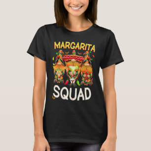 T-shirt Margarita Squad Cinco De Mayo Boire Gnomes Mexi