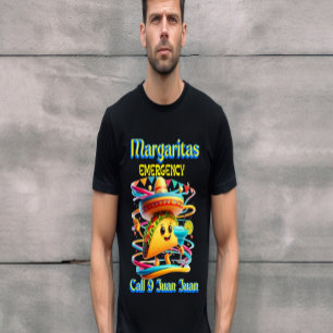T-shirt Margarita Urgence Sombrero Porté Octopus