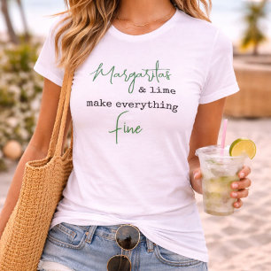 T-shirt Margaritas branchées et citron vert rendent tout b