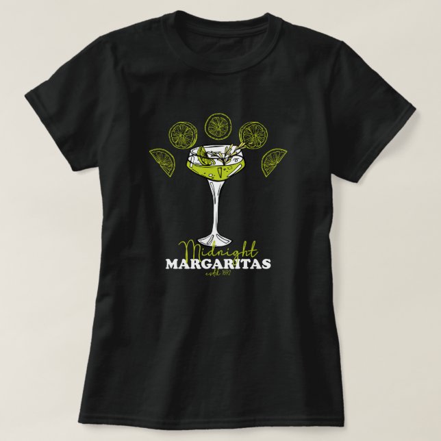 T-shirt Margaritas de minuit 1692, sorcières, sorcières Sa (Design devant)