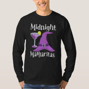 T-shirt Margaritas de minuit Sorcière buvant Halloween