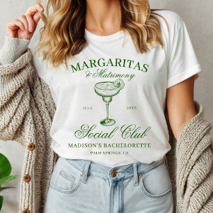 T-shirt Margaritas et Bachelorette Matrimony
