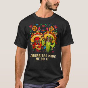 T-shirt Margaritas M'A Fait Faire Cocktail Humour Tequila
