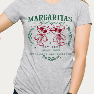 T-shirt Margaritas personnalisées et Matrimony Enterrement