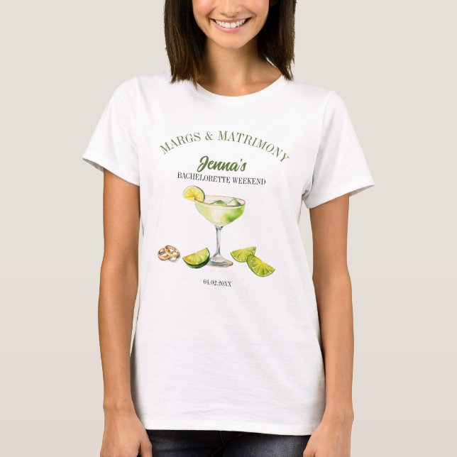 T-shirt Marges et mariage Bachelorette Party (Devant)