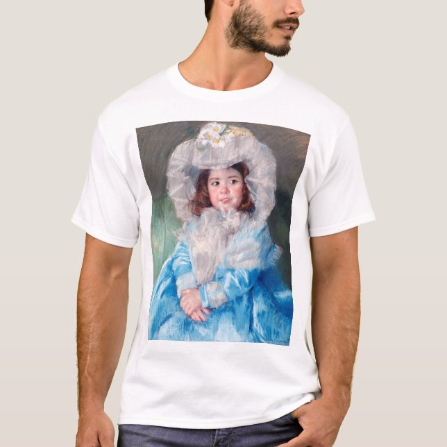 T-shirt Margot en bleu, Mary Cassatt (Devant)