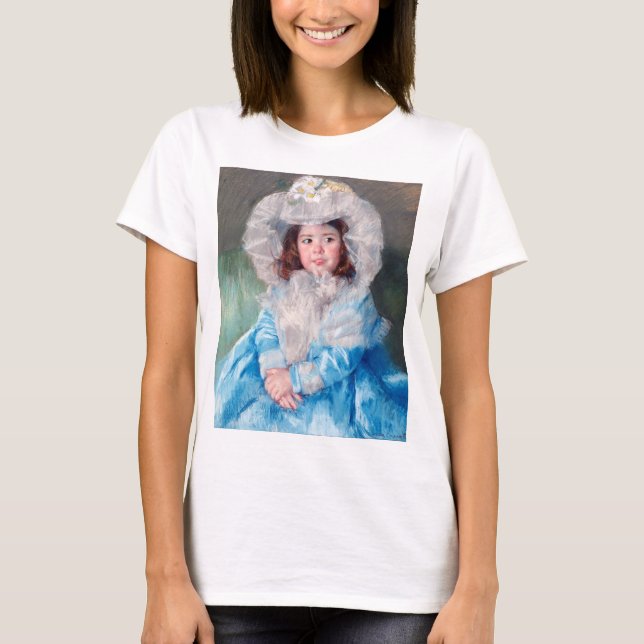 T-shirt Margot en bleu, Mary Cassatt (Devant)