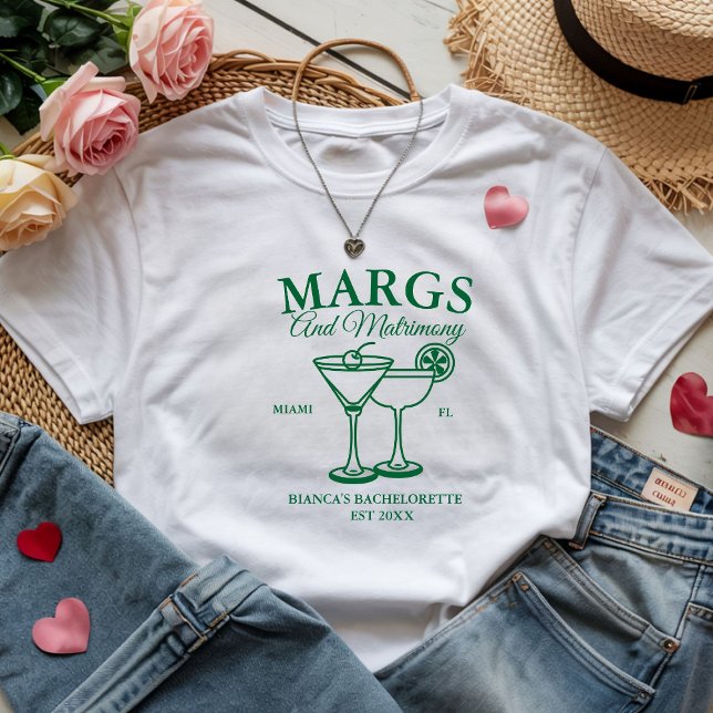 T-shirt Margs et Matrimony  enterrement de vie de jeune fi (Créateur téléchargé)