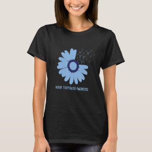T-shirt marguerite En janvier Porter bleu trafic d'êtres h