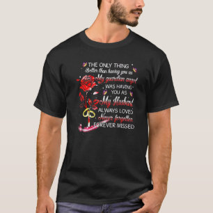 T-shirt Mari au ciel Je ne suis pas une veuve gardien Ange