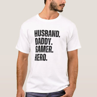 T-shirt Mari Daddy Gamer Hero Bold