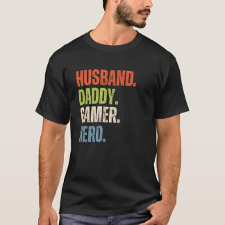 T-shirt Mari Daddy Gamer Hero Distorti
