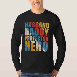 T-shirt Mari Daddy Protecteur Héros Fête des pères Donner
