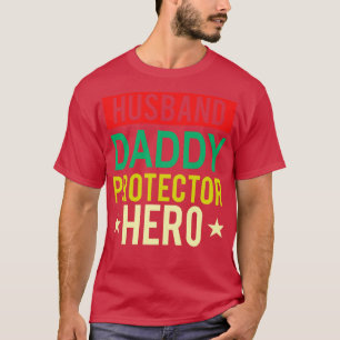 T-shirt Mari Daddy Protecteur Héros Fête des pères Drôle G