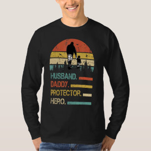 T-shirt Mari Daddy Protecteur Héros Fête des pères pour pa