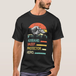 T-shirt Mari Daddy Protector Hero Fête des pères Cadeau