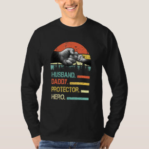 T-shirt Mari Daddy Protector Hero Fête des pères Cadeau