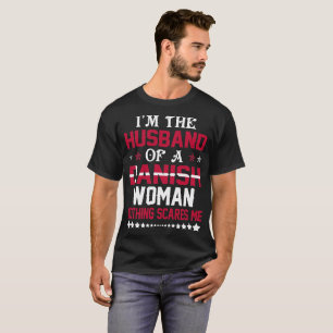 T-shirt Mari de cadeau danois de Valentine de femme