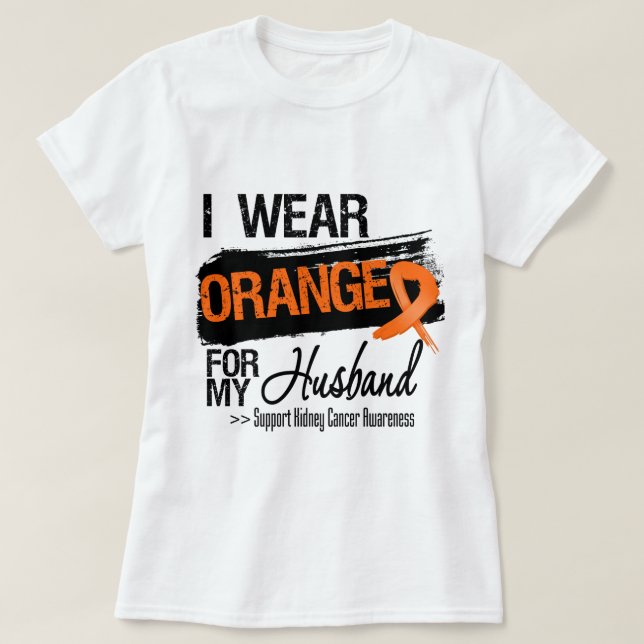 T-shirt Mari de ruban de Cancer de rein (Design devant)