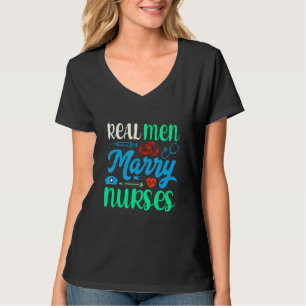 T-shirt Mari d'infirmière Les vrais hommes épousent des in