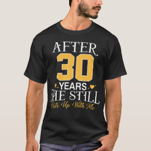 T-shirt Mari du 30e anniversaire de l'Mariage qu'elle él