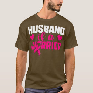 T-shirt Mari D'Un Guerrier, Cancer Du Sein Femme Rib Rose