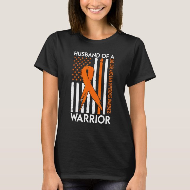 T-shirt Mari d'un membre guerrier perte et différence de m (Devant)