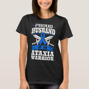 T-shirt Mari D'Une Ataxie Guerrier Sensibilisation Ribbon 