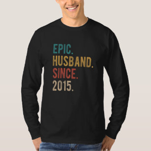 T-shirt Mari Epic Depuis 2015 7ème anniversaire Mariage Fo