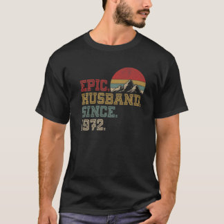 T-shirt Mari Épique Depuis 1972 Cool Graphique Rétro 50E A