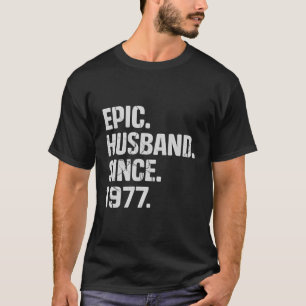 T-shirt Mari Épique Depuis 1977 46E Anniversaire Du Mariag