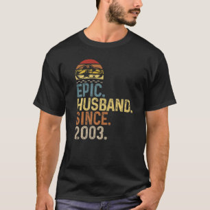 T-shirt Mari Épique Depuis 2003 Anniversaire de Mariage C
