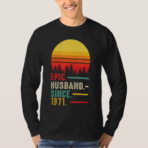T-shirt Mari Épique Homme Depuis 1971 Joyeux Anniversaire