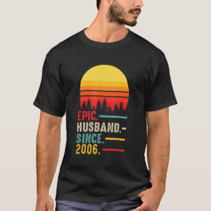 T-shirt Mari Épique Homme Depuis 2006 Joyeux Anniversaire