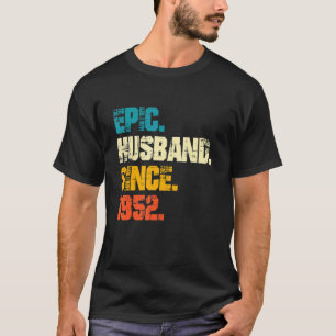 T-shirt Mari épopé depuis 1952 70e anniversaire de Mariage