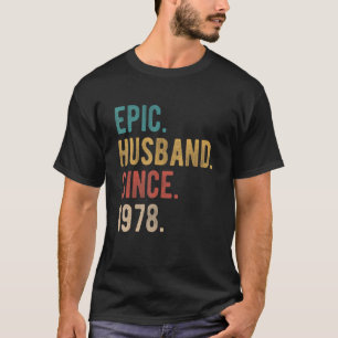 T-shirt Mari épopé depuis 1978 44e anniversaire de Mariage