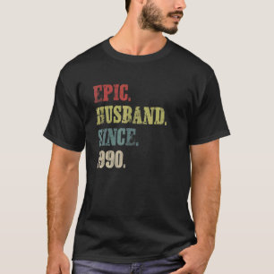 T-shirt Mari épopé depuis 1990 32e anniversaire de Mariage