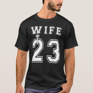 T-shirt Mari Époux Correspondant 2023 Fête de Fiançailles