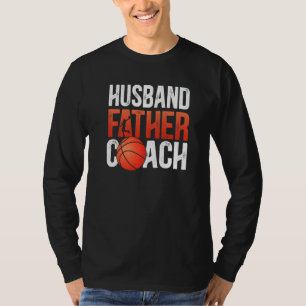 T-shirt Mari Époux Père Entraîneur de Basket-ball Papa Bas