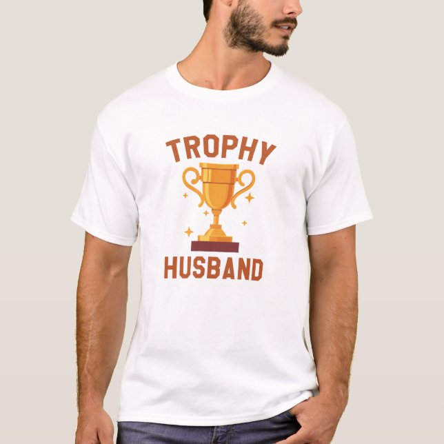 T-shirt Mari époux trophée (Devant)