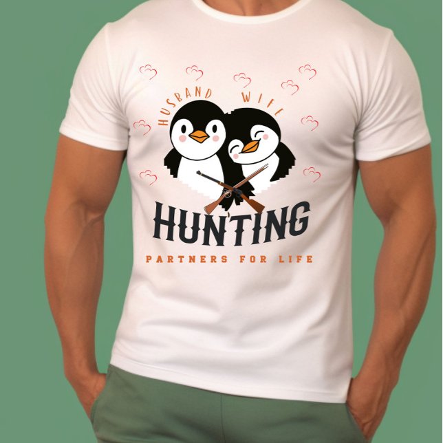 T-shirt Mari et épouse, partenaires de chasse pour la vie (Créateur téléchargé)