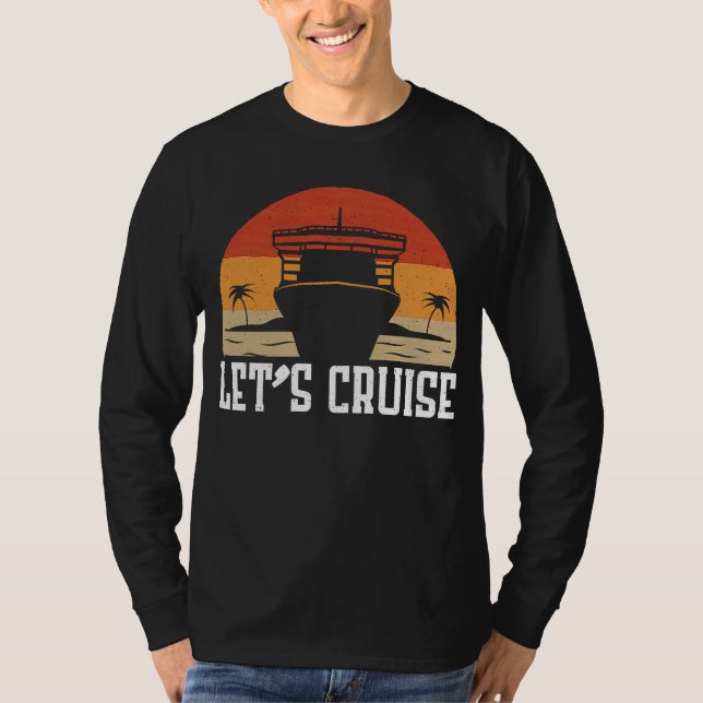 T-shirt Mari et femme Lets Cruise Croisière Vacances (Devant)