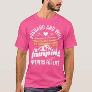 T-shirt Mari Et Femme Partenaires De Camping Pour Vie Cade