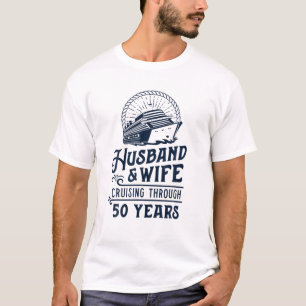 T-shirt Mari Et Femme Partenaires De Croisière 50 Ans 50E