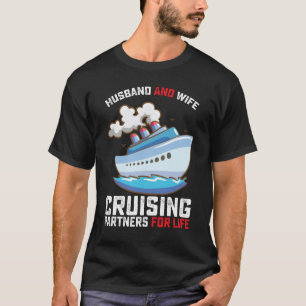 T-shirt Mari et femme partenaires de croisière pour la vie