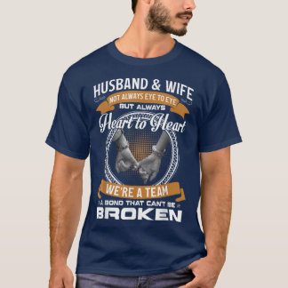 T-shirt Mari Et Femme Pas Toujours Oeil À Oeil Mais Coeur 