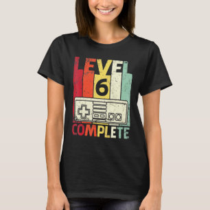 T-shirt Mari Femme Gamers Marier Anniversaire Niveau 6 Ann