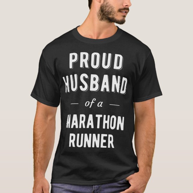 T-shirt Mari fier d'un coureur de marathon (Devant)