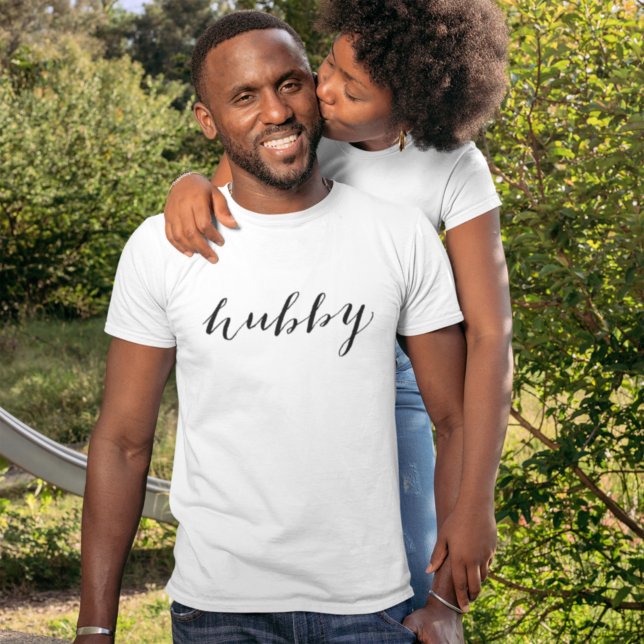 T-shirt Mari moderne noir écriture blanche pour hommes (Créateur téléchargé)