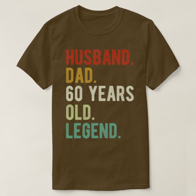T-shirt Mari papa 60e anniversaire Cadeau 60 ans Père (Design devant)